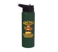 Nacho Average Recreational Therapist Recreation Therapy RT Stainless Steel Insulated Water Bottle
