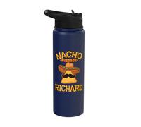 Nacho Average Richard Personalized Name Funny Taco Stainless Steel Insulated Water Bottle