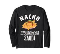 Nacho Average Saudi Proud Saudi Arabia Culture Cinco de Mayo Long Sleeve T-Shirt