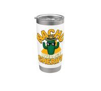 Nacho Average Sheriff Funny Law Enforcement Pun Joke Saying Stainless Steel Insulated Tumbler