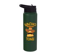 Nacho Average Tony Personalized Name Funny Taco Stainless Steel Insulated Water Bottle