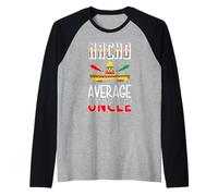 Nacho Average Uncle Gift, Uncle Gift Raglan Baseball Tee