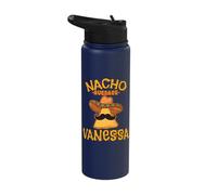 Nacho Average Vanessa Personalized Name Funny Taco Stainless Steel Insulated Water Bottle