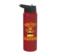 Nacho Average Vanessa Personalized Name Funny Taco Stainless Steel Insulated Water Bottle