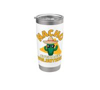 Nacho Average Volunteer Funny Volunteering Joke Pun Saying Stainless Steel Insulated Tumbler