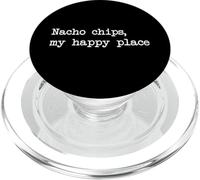 Nacho chips my happy place Funny Nacho Minimalist PopSockets PopGrip for MagSafe