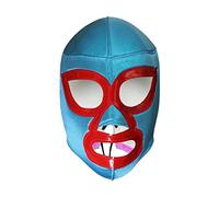 Nacho Libre - Lucha Libre Wrestling Mask Costume Wear, Blue, Adult (One Size)