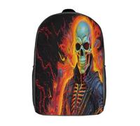 NACHOMACHO GHOST RIDER Kids Book Backpack Toddler Children School Bag Zoo Lunch Bag 3D Preschool Rucksack Backpacks 17inch