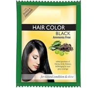 Nacht Hair Color with Unique Blend of Henna, Amla, Shikakai & Bhringraj Herbs | Penetrates Every Strand and Colors from Root to Tip | for Men & Women of All Hair Type | Black (Pack of 6)