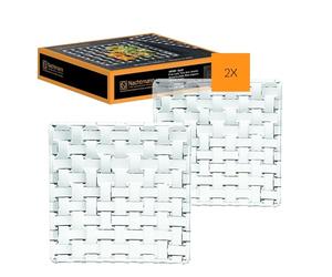 Nachtmann Bossa Nova 101907 Serving Plates, 14 x 14 cm, Set of 2, Crystal Glass Serving Plates, Plates for Serving Food, Dishwasher Safe