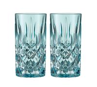 Nachtmann - Noblesse Longdrink Glass 37 cl 2-pack, Aqua - Aqua