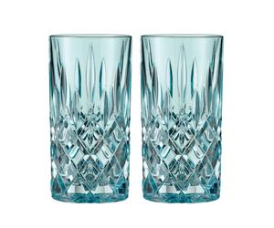 Nachtmann - Noblesse Longdrink Glass 37 cl 2-pack, Aqua - Aqua