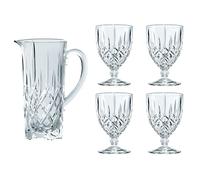 Nachtmann Noblesse set pot and 4 st glass clear