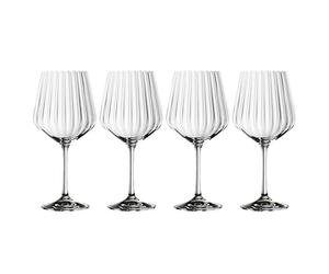 Nachtmann Set of 4 Gin & Tonic Fluted Crystal Glasses