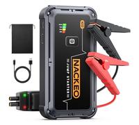 NACKEO 5000A Jump Starter Power Pack, 12V Car Battery Booster Jump Starter (up to 9.0L Gas or 8.5L Diesel Engine), Car Starter Power Bank with Jumper Cables, Fast Charge, Lights, Compact