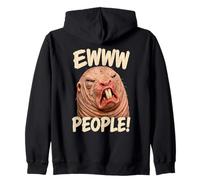 Nacktmull Ich Hasse Menschen Igitt Bäähhh Menschen Gross Advice Zip Hoodie