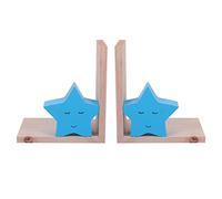 Nacnic Decorative Children's Book Holder with Blue Stars Design | Children's Book Stand in Nordic Style | Wooden Book Stands and Book Shelves for kids