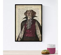 Nacnic Dog Poster dracula. Sheets animals definitions. Animal illustrations with text. A4 size