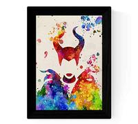 Nacnic Famous Sleeping Beauty Maleficent Movie A4 Size Poster Colour Explosion Paper 250g With Frame