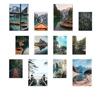 Nacnic Nature Photography Prints Set - 12 Stunning Prints - 4 A3 & 8 A4 Sizes - Frameless - Captivating Nature Designs - Perfect for Home Decor Collection Wall Art Prints Poster Wall decor