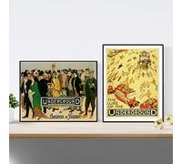 Nacnic Old Posters World Advertising Posters Two Vintage London Underground Prints A3 Size Unframed