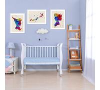 Nacnic Set of 3 posters for children and children's room Scandinavian style frameless Pan size A3Peter