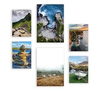 Nacnic Set of 6 Ireland Posters. In Photography Decorative Prints for your living room, bedroom, home. Wall art print. Sizes A4 and A3