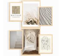 Nacnic ® - Set of 6 Matisse Photography Prints - Decorative Wall Art - Posters for Framing for Living Room/Dining Room - A4 and A3 - Unframed