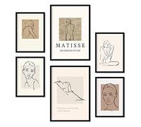 Nacnic Set of 6 posters Beauty of Bodies. Collection of posters in collage aesthetic for interior decoration. Sizes A3 and A4. Frameless.