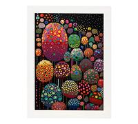 Nacnic Yayoi Kusama poster in high resolution 8k White Frame A3