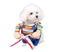 NACOCO Dog Halloween Scissors Style Doll Costume Pet Christmas Cosplay Adjustable Doll Funny Special Clothes Puppy Party Clothes for Small Dogs Cats (Medium)