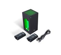 Nacon Dual Charger for Xbox Series X|S & Xbox One Controllers + Two High Capacity Rechargeable Batteries - 1m USB Cable - Official Xbox Licence