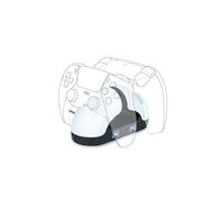 Nacon Dual Charging Station for PlayStation 5 Controllers (DualSense) - Black, Minimalist Style - USB-A to USB-C Cable - 60W, 7.2A, 9V DC - Fast Charging - Desktop Mount - 2 Count