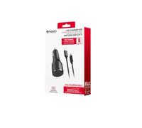 Nacon Fast Charging Car Adapter Designed for Your Nintendo Switch and Switch 2 Compatible with Smartphone, Tablet and Laptop, Power Delivery 60 Watts