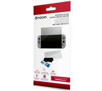 Nacon Tempered Glass Screen Protector for Switch 2 | Includes: Cleaning Cloth + 2 Cleaning Wipes + 2 Dust Protectors