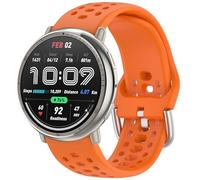 Nacorulu Compatible with Amazfit Active 2 Bands, 20mm Width Silicone Replacement Strap for Amazfit Active/Active 2S/GTS 4 mini/GTR Mini/Bip 3 Pro Smartwatch (Orange)