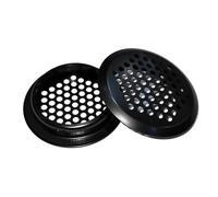 NACX 20Pcs Air Vents 50mm Circular Soffit Vent Stainless Steel Round Vent (Black)