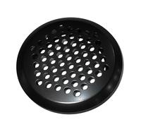 NACX 50Pcs Air Vents 50mm Circular Soffit Vent Stainless Steel Round Vent (Black)