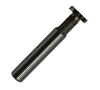 NACX HSS-AL T Slot End Mill, High-Speed Steel, Unfinished, Corner Radius, T-Slot Cutter, 10 Flutes, 16mm x 3mm x 62mm