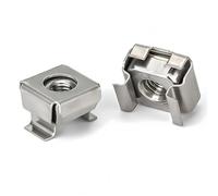 NACX M5 Cage Nuts, 304 Stainless Steel, Zinc Plated, Metric, 50Pcs