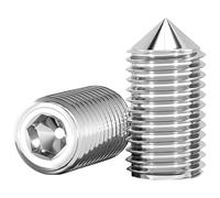 NACX M6 x 6mm Cone Point Screws, Metric Grub Screws, A2-70, DIN914 Stainless Steel, 150Pcs