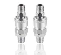 NACX SM20 + PM20 Air Tool Pressure Washer Female High Flow Coupler Plug G1/4 Quick Connect Fitting 2Set