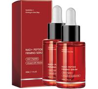 NAD Firming Serum for Face & Neck, with EGF Peptides & Collagen, Anti-Ageing Facial Serum, Improve Skin Wrinkle Appearance for Elasticity Smoother & Radiant (Red, 2pcs)