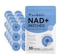 NAD+ Patches 30 Count | NMN & Resveratrol Supplement | Anti-Aging Support | Cellular Repair & Energy Boost | Skin-Friendly 8-Hour Sustained Transdermal Release | Vegan Cruelty-Free Paraben-Free