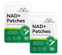 NAD+ Patches 30 Count - Resveratrol Anti-Aging Skin Patches, 8-Hour Energy Boost Patch with NAC & CoQ10, Transdermal NAD Supplement for Cellular Renewal (60P)