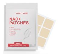NAD+ Patches - with NMN, Resveratrol & CoQ10 for Cellular Energy & Anti-Aging Support - Plant-Based, Sustained Release Formula, 100% Natural - 60 Transdermal Patches - NAD+ Supplement
