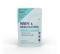 NAD+ & Resveratrol Advanced Formula | 1100mg | 60 Capsules | 30-Day Supply | Longevity & Cellular Wellness Support