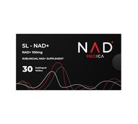 NAD+ Sublingual Supplement 100mg - 30 Wafers | High Bioavailability NAD+ | Fast Dissolving Under Tongue | Cellular Support | Keep Refrigerated