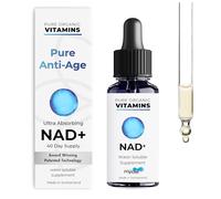 NAD+ Supplement Liposomal - Proven 50% Better Absorption - Patented Cellular Delivery - 40 Day Supply - NAD+ Enhancer - Pure Anti Age - Liquid Drops - Swiss Made