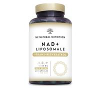 NAD Supplements 1100mg with Trans Resveratrol, Nicotinamide Riboside, Niacin and Vitamin E. Liposomale Complex for Cellular Repair and Metabolism Boost. N2 Natural Nutrition
